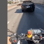 Em São Bernardo, motociclista grava o próprio acidente