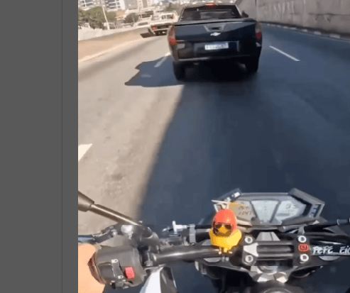 Em São Bernardo, motociclista grava o próprio acidente