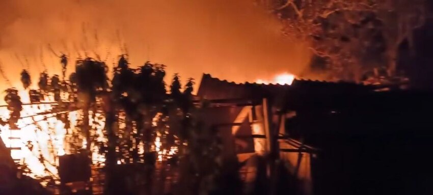 incêndio em comunidade