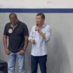 Na manhã desta quarta-feira, 11 de setembro, o candidato a prefeito de Diadema, Taka Yamauchi, visitou a empresa Microcast, localizada na Rua Maria de Lourdes, no bairro Serraria.