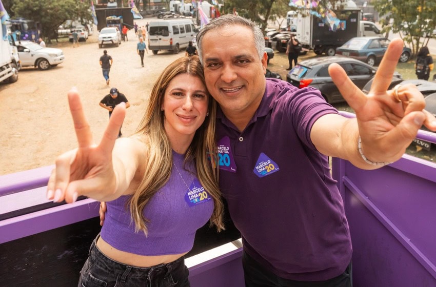 Marcelo Lima e vice Jéssica