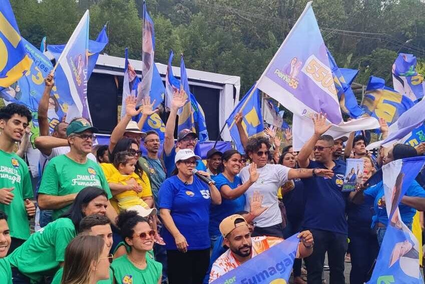 Em campanha na Vila Lopes, Penha fala de asfalto e reforma de UBS