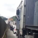 trânsito e bloqueio na Anchieta