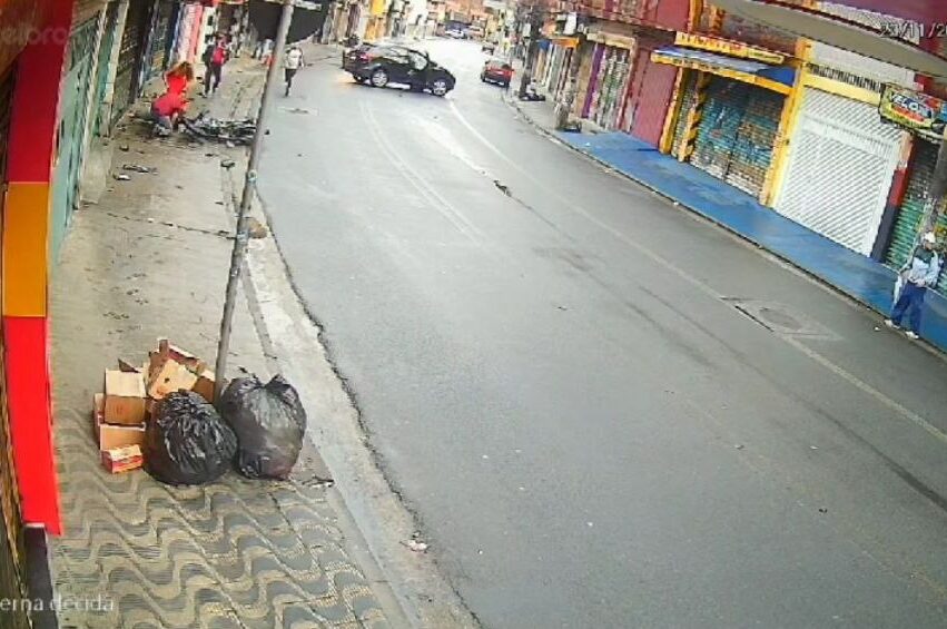 acidente com moto