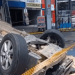 Motorista perde controle do carro e atinge posto de gasolina em Mauá  
