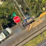 carro capotado na Anchieta