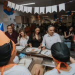 Prefeito Marcelo Lima, ao lado da primeira-dama Zana Lima e da vice Jéssica Cormick, participou da celebração do Bom Prato