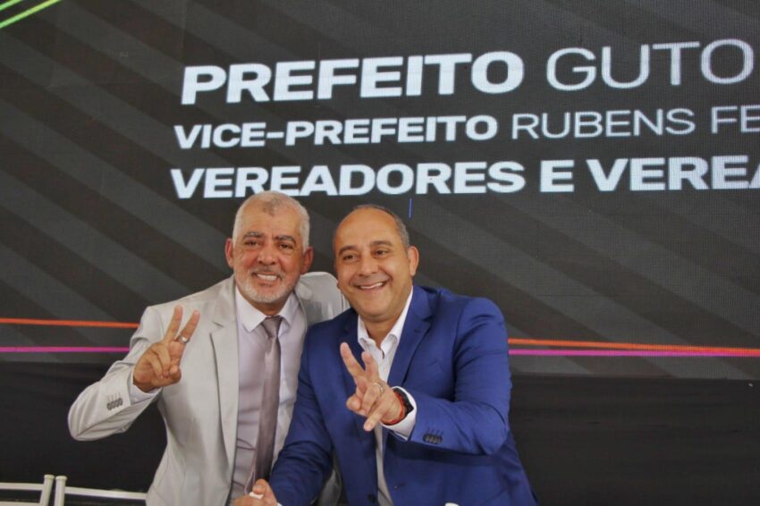 Guto Volpi e Rubens Fernandes são empossados para novo mandato em Ribeirão Pires