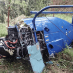 Helicóptero cai em Caeiras e dois morrem; uma criança e o piloto são resgatados com vida