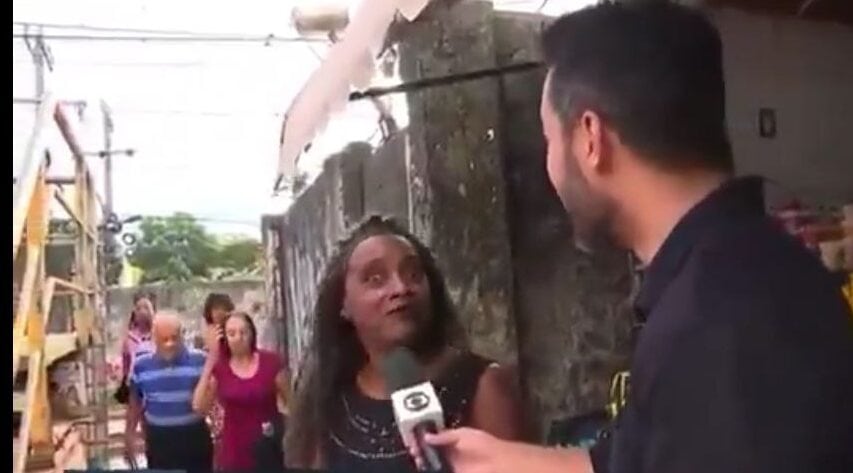 moradora do RJ e repórter da Globo
