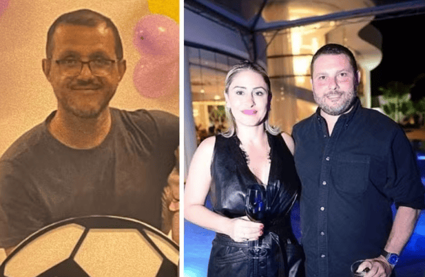 piloto Edenilson de Oliveira e o casal André Feldman e Juliana Elisa Alves Maria, que estavam no helicóptero que caiu em Caieiras