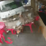 Vídeo impressionante: caminhão desgovernado atinge bar e residência no Jardim Tupã