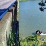 carro caído na represa billings