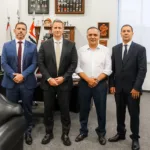Implantação do Muralha Paulista avança em São Bernardo em agenda com secretário estadual de Segurança