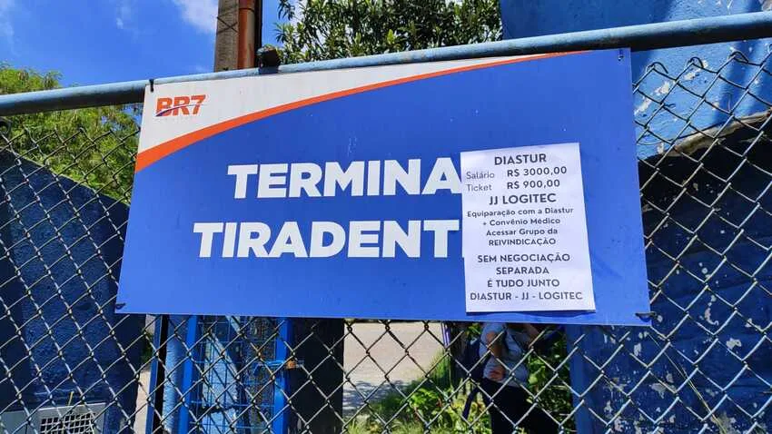 placa da greve
