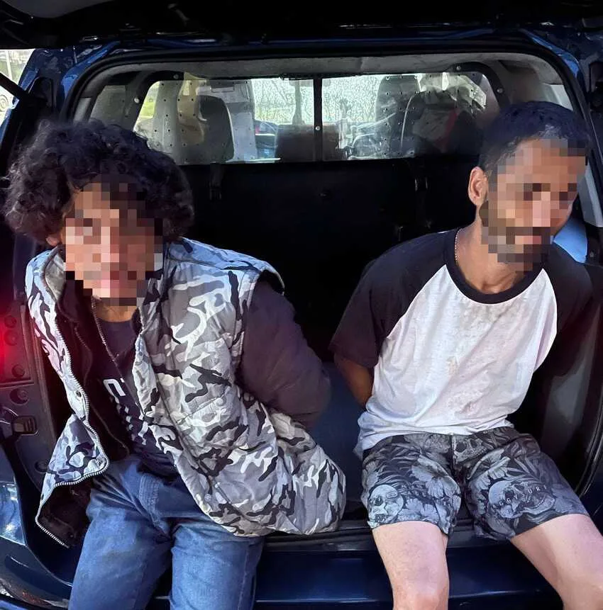 prisão de dois  criminosos