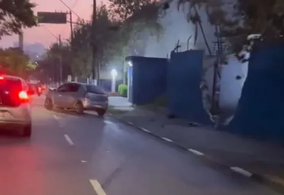 queda de muro em Diadema
