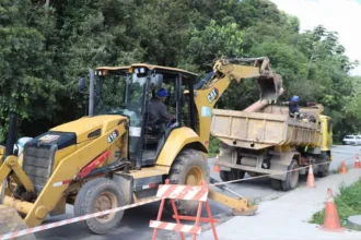 Obras levam rede de esgoto a 500 residências do Parque Miami, em Santo André