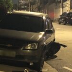 Morador registra carros batidos e sem os motoristas em rua de São Bernardo