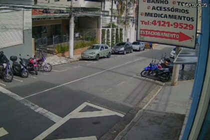 Criminoso furta módulos de três motos em São Bernardo e câmera registra