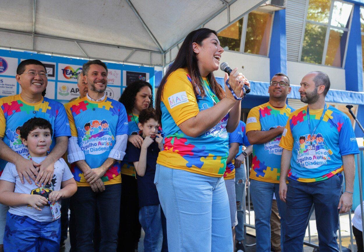 Caminhada contou com a presença de Taka, além do vereador Tammy Gretchen, da capital, e do deputado federal Alex Manente