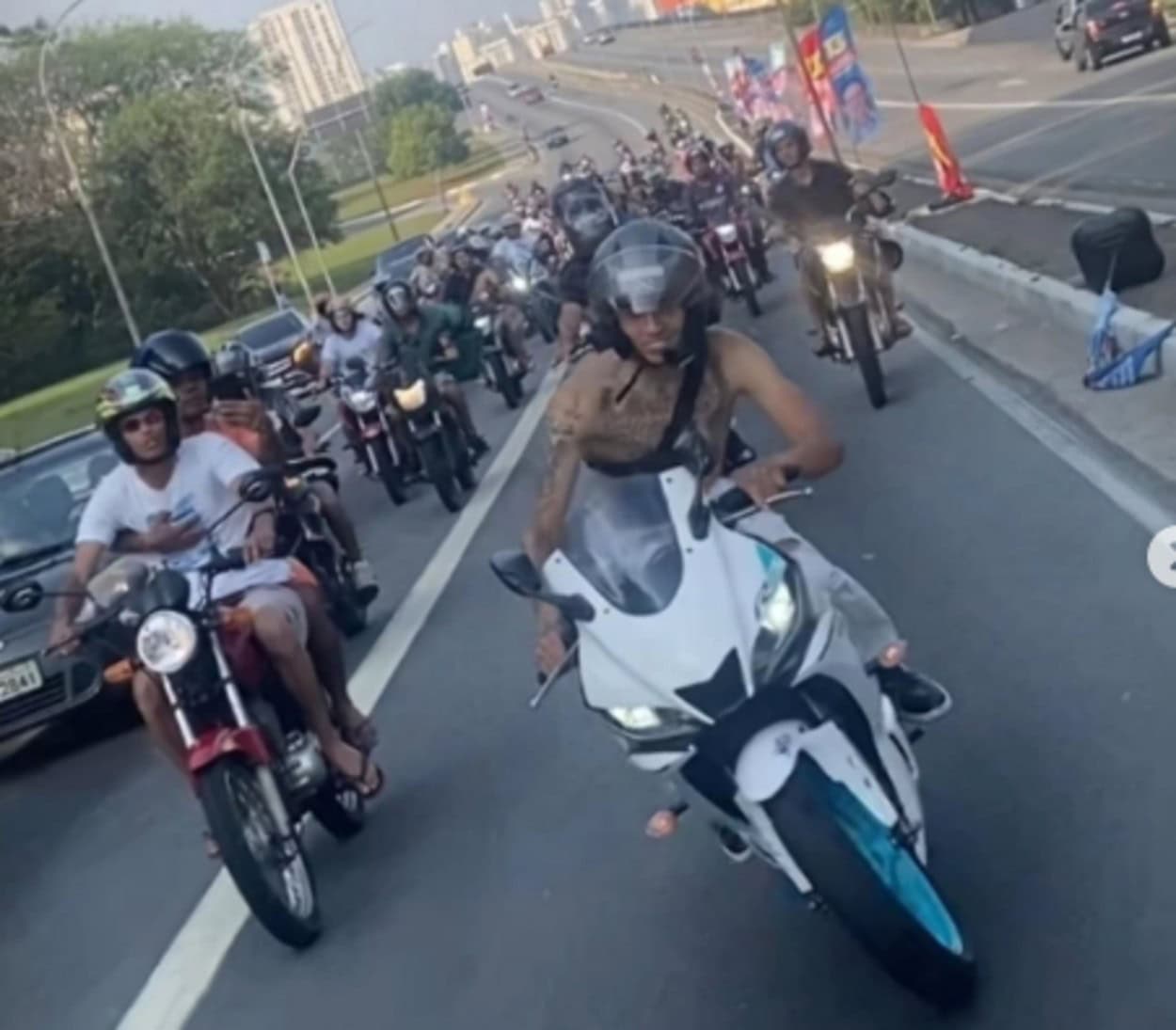 Grupo que faz motociata em Sto.André nega comemoração de óbito de GCM