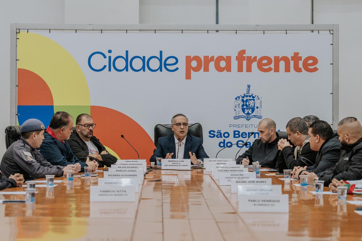 Encontro aconteceu nesta quarta entre representantes do poder público, forças de segurança e diretoria do Blumenau EC e do Unidos do Morro FC
