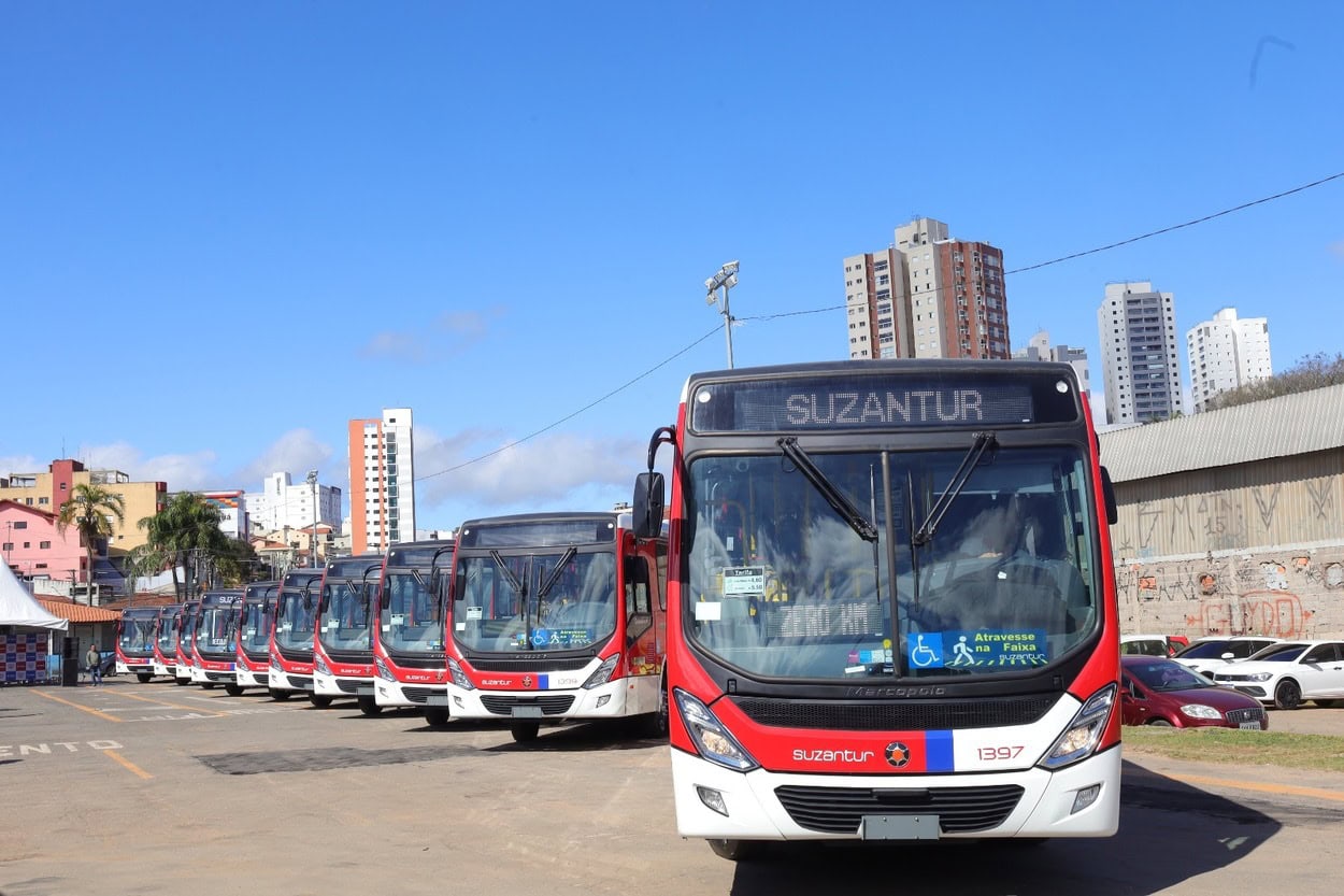 Mauá apresenta 50 novos ônibus para o transporte público municipal