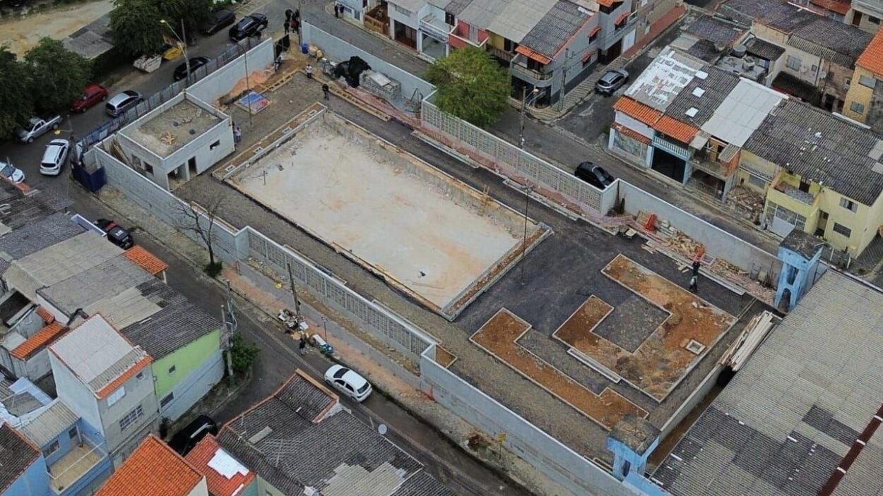 Santo André acelera reforma de piscina no bairro Santa Teresinha