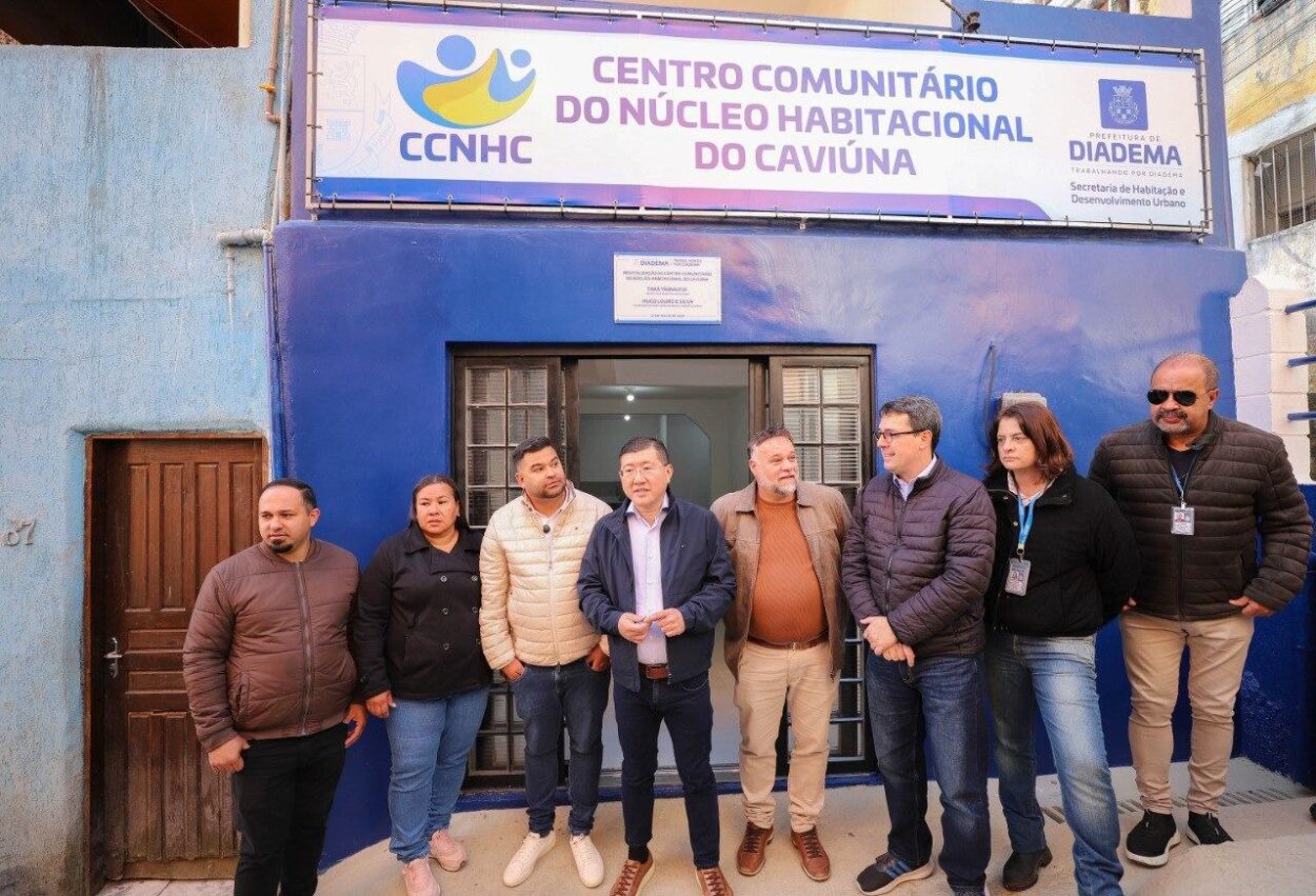 Prefeitura de Diadema entrega revitalização do Centro Comunitário Cavíuna