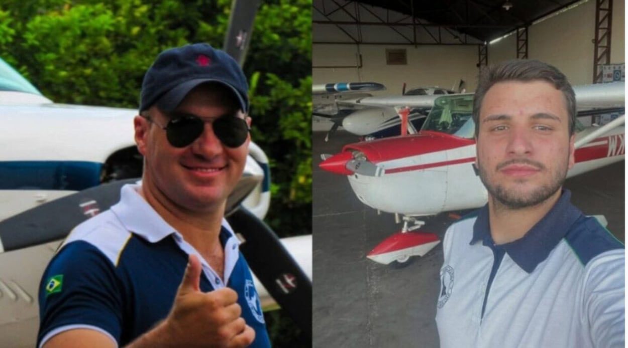 Vítimas de queda de avião eram Abner Oliveira, de 39 anos , e Felipe Coiado, de 24 anos, piloto e aluno.