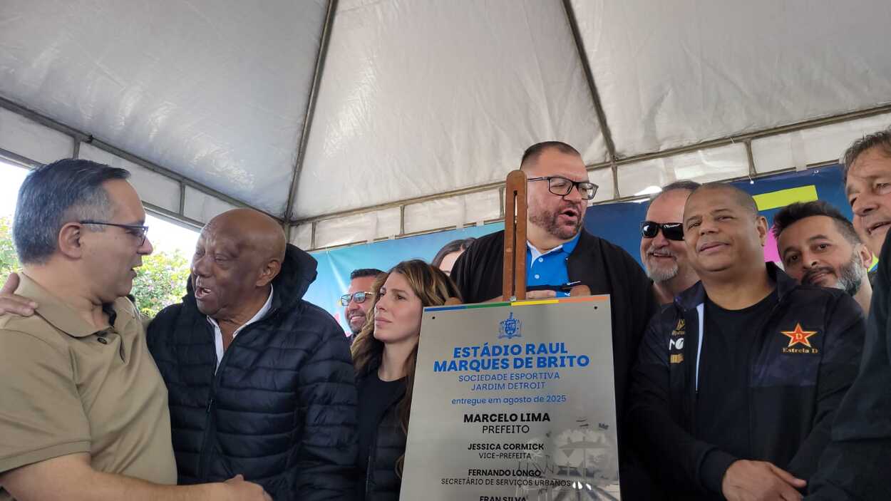 Campo do Detroit é entregue revitalizado em SBC com investimento de R$ 2,6 milhões