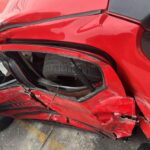 Carro de família ficou destruído após acidente com ônibus em São Caetano