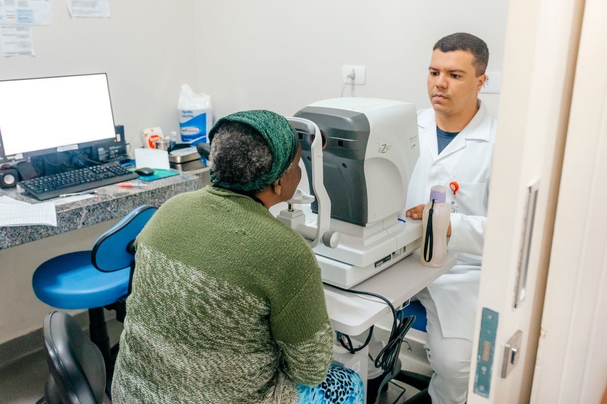 Unidade de saúde de São Bernardo realiza triagem preventiva de saúde ocula