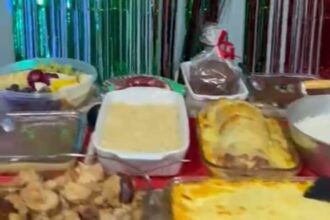 Natal de 'Cair o Queixo': Mesa de Ceia desaba durante gravação e viraliza em MG