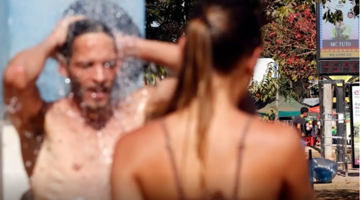 o Sudeste, a previsão indica o predomínio de temperaturas elevadas em grande parte da região, com destaque para os estados de São Paulo e do Rio de Janeiro, onde as máximas podem variar entre 30 °C e 34 °C, permanecendo até 5 °C acima da média,