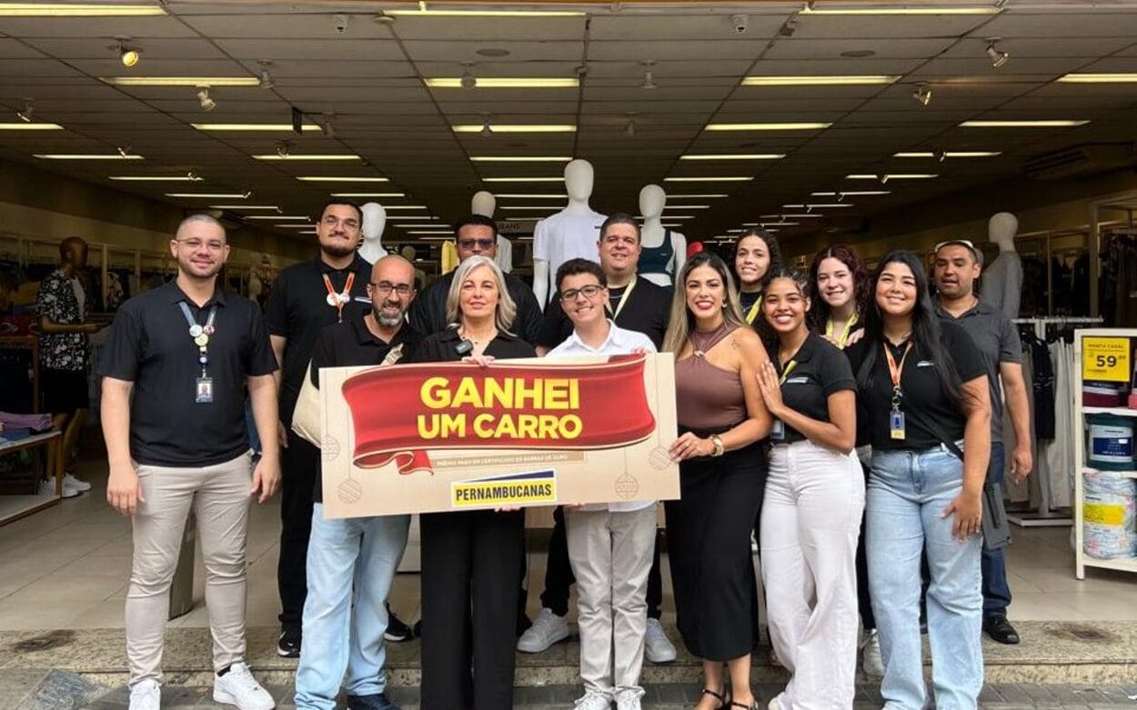 Entrega do prêmio aconteceu neste sábado, na loja Pernambucanas localizada no centro da cidade