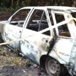 Corpo carbonizado é encontrado dentro de carro incendiado em terreno baldio em Ribeirão Pires