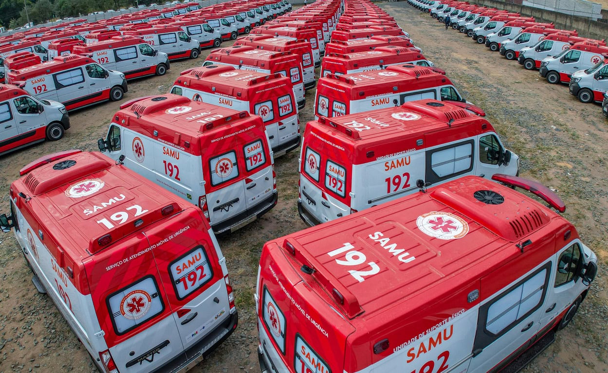 Cinco cidades do ABCD recebem 34 ambulâncias do Samu 