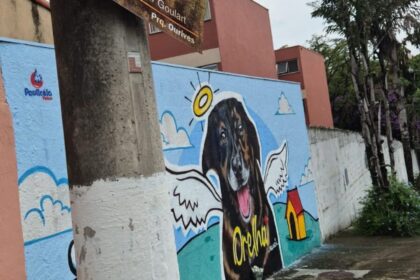 Justiça e Memória: Cão Orelha é homenageado com mural artístico em São Bernardo