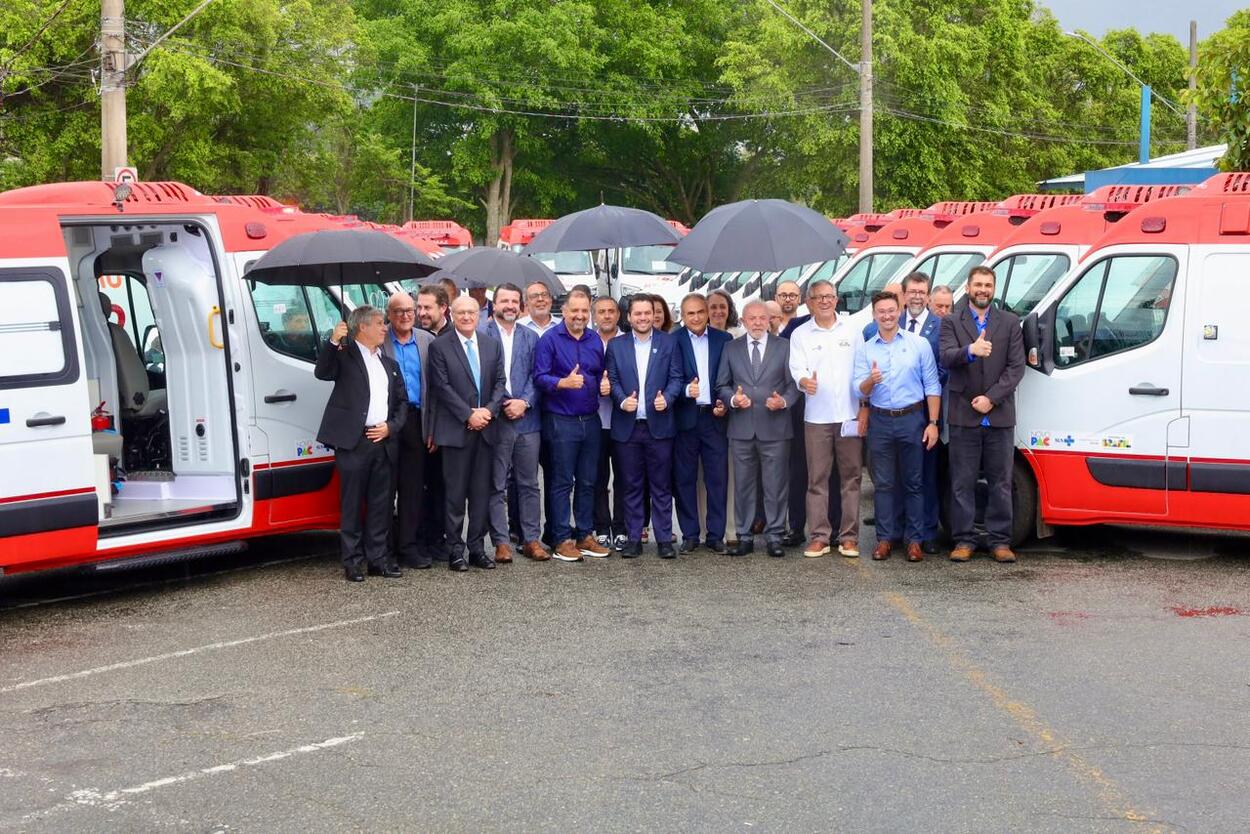 Todas as cidades foram contempladas com ambulâncias do Samu, um total de 34.