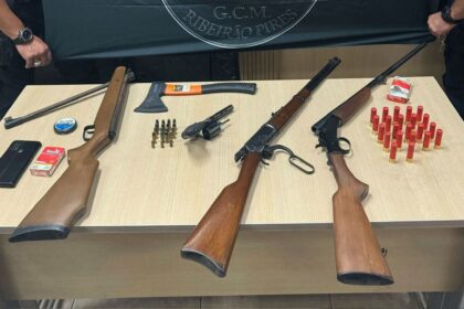 GCM e Polícia Civil prendem homem por violência doméstica e porte ilegal em Ribeirão Pires