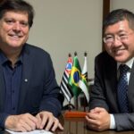 prefeito também se reuniu com o deputado federal e presidente nacional do MDB, Baleia Rossi