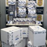 Polícia Civil apreende 90 mil ampolas de emagrecedores em farmácia clandestina de Santo André. Divulgação