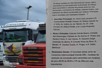 É Fake: Prefeitura de São Bernardo desmente boato sobre rodízio de caminhões