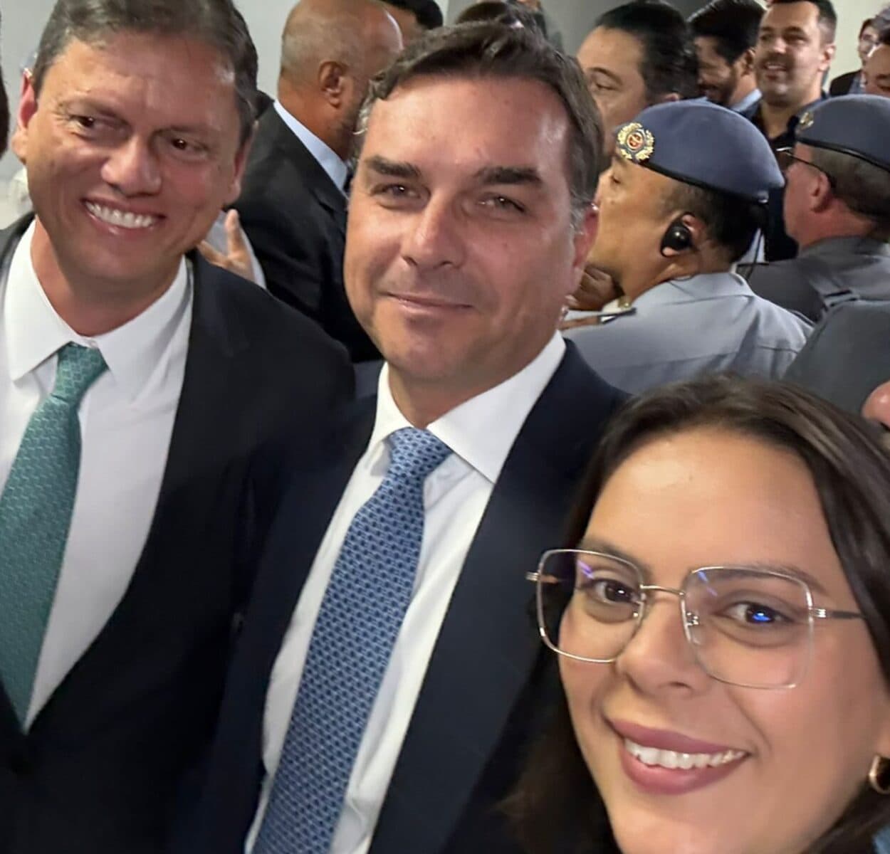 Governador e senador selam aliança para o Planalto durante agenda na capital; em evento na Alesp com a presença da vereadora Nina Braga,