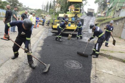 Santo André leva 9 mil metros quadrados de asfalto novo ao Jardim Riviera
