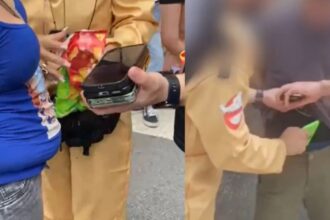 Policiais fantasiados de "Caça-Fantasmas" prendem mulher com 12 celulares furtados no Carnaval de SP