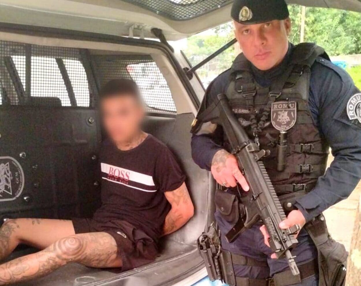 Romu de São Bernardo recaptura procurado da Justiça e prende suspeito por porte ilegal de arma