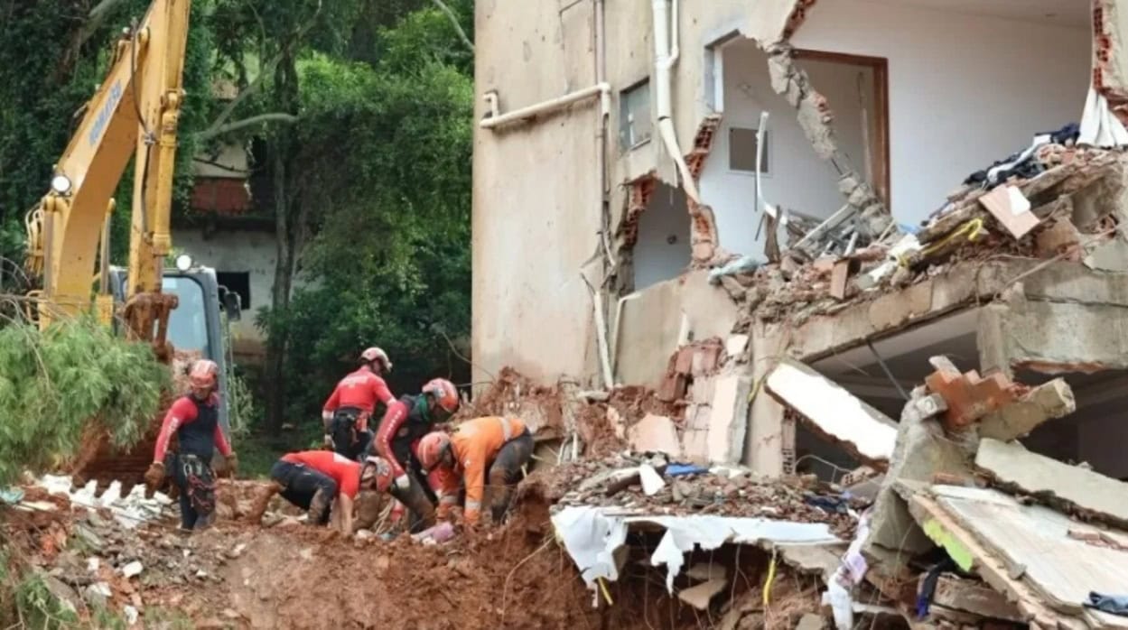 Em meio ao rastro de destruição deixado pelas fortes chuvas em Juiz de Fora, o salvamento de um animal de estimação preso em sua própria casinha simboliza a luta pela vida durante a crise climática